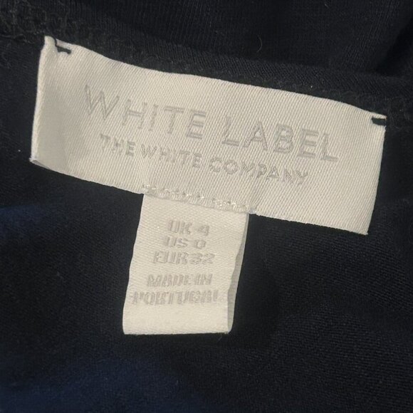 White Label The White Company Navy Blue Back Button Maxi Dress Size 4 - Picture 7 of 8